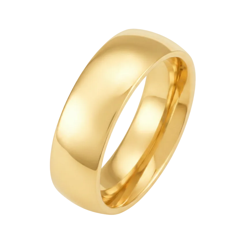 ST0W384-AR002 Her & His 14K G.P. Stainless Steel 3pc Wedding Engagement Ring & Men's Band Set