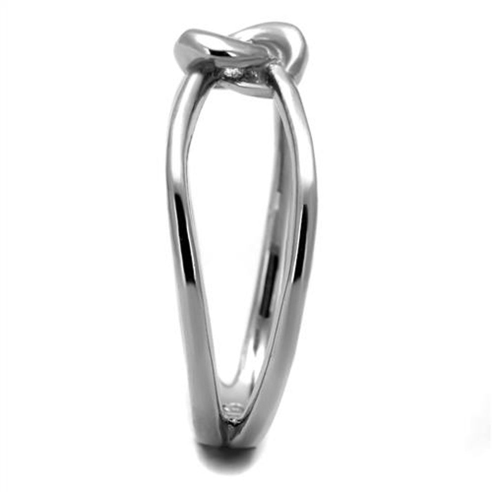 ARTK2262 Stainless Steel High Polished Solid 316 Fashion Knot Ring Women's Size 5-10